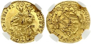 Salzbourg 1/4 Ducat 1662 NGC MS 62