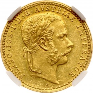 Austria Ducato 1866 A NGC MS 61 PL