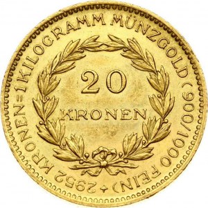 Austria 20 Corone 1923