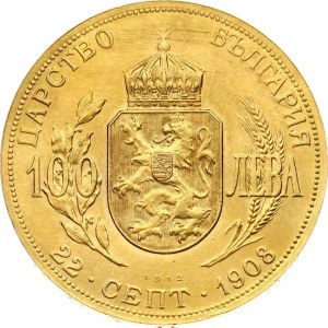 Bulharsko 100 leva 1912 Vyhlásenie nezávislosti