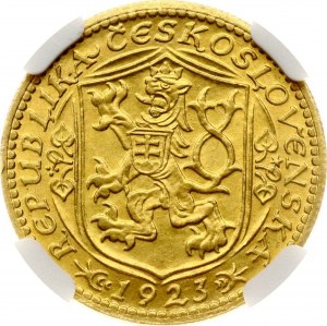 Czechoslovakia Ducat 1923 NGC MS 64