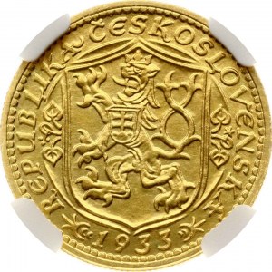 Czechoslovakia Ducat 1933 NGC MS 64