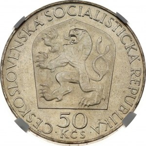 Československo 50 korun 1970 100 let - narození Lenina NGC MS 66 TOP POP
