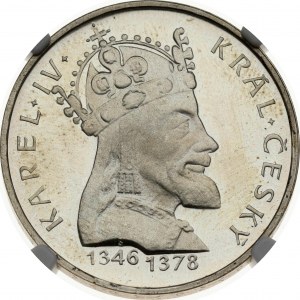 Cecoslovacchia 100 Korun 1978 Re Carlo IV NGC PF 66 CAMEO