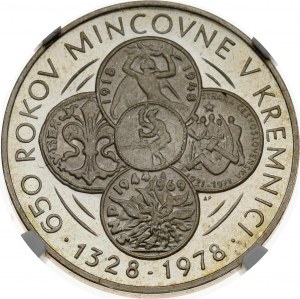 Československo 50 korún 1978 Kremnica Mincovňa NGC PF 67 ULTRA CAMEO