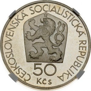 Tchécoslovaquie 50 Korun 1978 Kremnica Mint NGC PF 67 ULTRA CAMEO