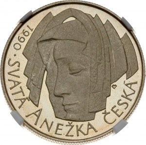 Czechoslovakia 50 Korun 1990 St Agnes NGC PF 67 ULTRA CAMEO