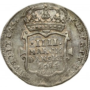 Danimarca 4 Mark 1684 GS (R)