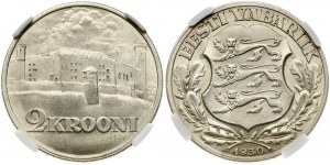 Estonie 2 Krooni 1930 NGC MS 64