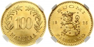 Fínsko 100 Markkaa 1926 S NGC MS 64