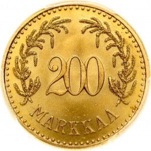 Fínsko 200 Markkaa 1926 S PCGS MS 66 MAX GRADE