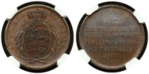 Medaila 1809 Parížska mincovňa Návšteva NGC MS 63 BN TOP POP