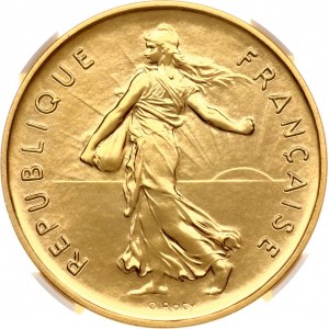 France 5 Francs 1973 Piefort Gold NGC PROOF DETAILS