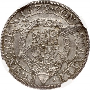 Německo Pfalz Taler 1579 NGC UNC DETAILY