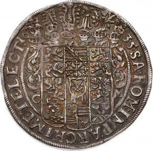 Allemagne Saxe Taler 1635 CM NGC MS 61 TOP POP