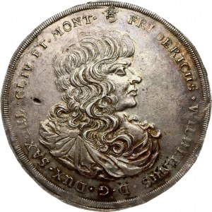 Německo Saxe-Altenburg 1 Thaler 1672 Úmrtí