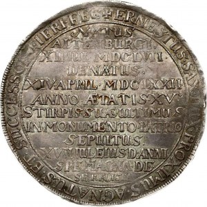 Germania Saxe-Altenburg 1 Tallero 1672 Morte