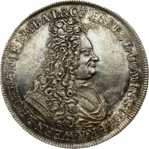 Nemecko Stolberg-Wernigerode 1 Thaler 1710 CW//IIG Ludwig Christian Smrť