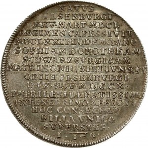 Nemecko Stolberg-Wernigerode 1 Thaler 1710 CW//IIG Ludwig Christian Smrť