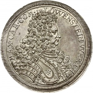 Germania Löwenstein-Wertheim-Rochefort 1 tallero 1711 MOLTO RARO