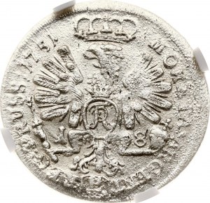 Germania Prussia 18 Groscher 1751 E NGC MS 64