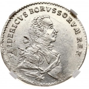 Nemecko Prusko 18 Groscher 1752 E NGC MS 63