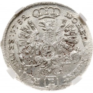 Nemecko Prusko 18 Groscher 1752 E NGC MS 63