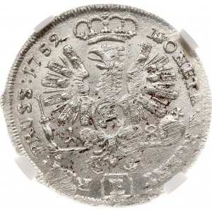 Germania Prussia 18 Groscher 1752 E NGC MS 63