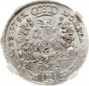 Deutschland Preußen 18 Groscher 1752 E NGC MS 63