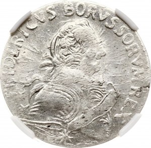 Německo Prusko 18 Groscher 1754 E NGC MS 63