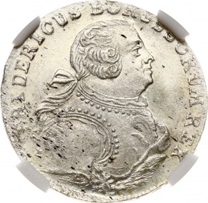 Německo Prusko 6 Groscher 1756 E NGC MS 64