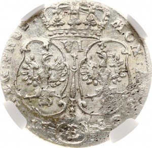 Německo Prusko 6 Groscher 1756 E NGC MS 64