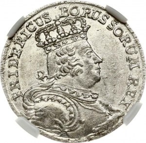 Prussia 6 Kreuzer 1756 B NGC MS 62