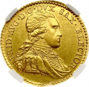 Saský dukát 1798 IEC NGC MS 63 TOP POP