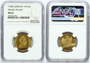 Prusko Frederick d'or 1798 A NGC MS 63