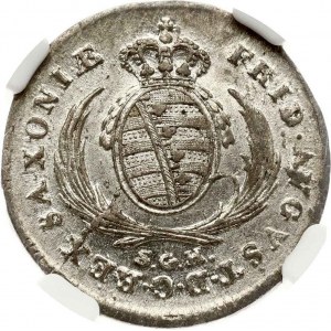 Sassonia 1/12 Taler 1812 SGH NGC MS 63