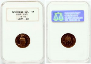 Prussia 10 Mark 1913 Pattern NGC PF 66