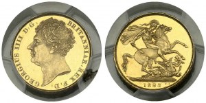 Great Britain 2 Pounds 1823 PCGS MS62