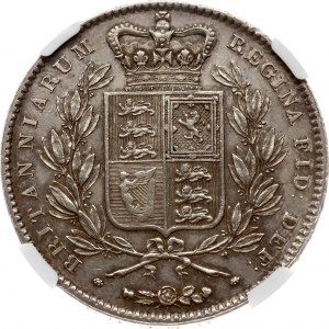 Großbritannien Krone 1845 NGC AU DETAILS