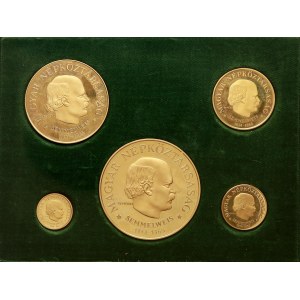 Ungheria 50 - 1000 Fiorini 1968 BP Ignac Semmelweis Set di 5 monete