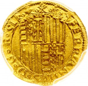 Neapel & Sizilien Dukat ND (1458-1494) PCGS MS 63 MAX GRADE RARE