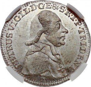 Italy Trento 1 Ducato 1776 M NGC MS 66 TOP POP