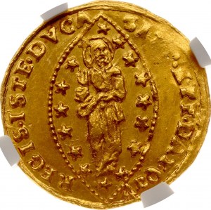 Włochy Wenecja Zecchino ND (1789-1797) NGC MS 63