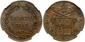 Vatikan Baiocco 1841 XI NGC MS 62 BN