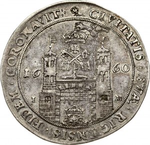 Švédsko Taler 1660 Riga (R)