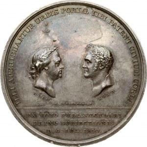 Médaille Lettonie-Russie 1810 pour le 100e anniversaire de l'appartenance de Riga à la Russie (R2)