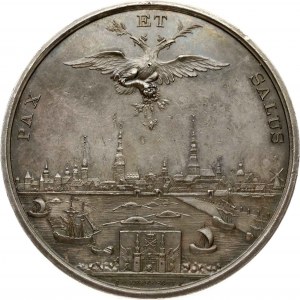 Lettland-Russland-Medaille 1810 anlässlich des 100. Jahrestages der Zugehörigkeit Rigas zu Russland (R2)