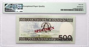 Litva 500 Litu 1991 Kudirka SPECIMEN PMG 66 Gem Uncirculated