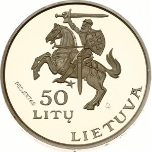 Lithuania 50 Litu 1994 Lillehammer Olympic Games with the word PROJEKTAS (RRR)