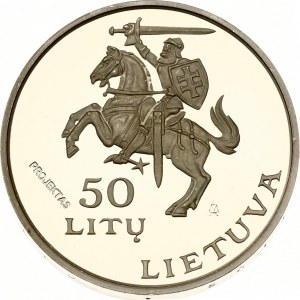 Litva 50 Litu 1994 Olympijské hry v Lillehammeri s nápisom PROJEKTAS (RRR)